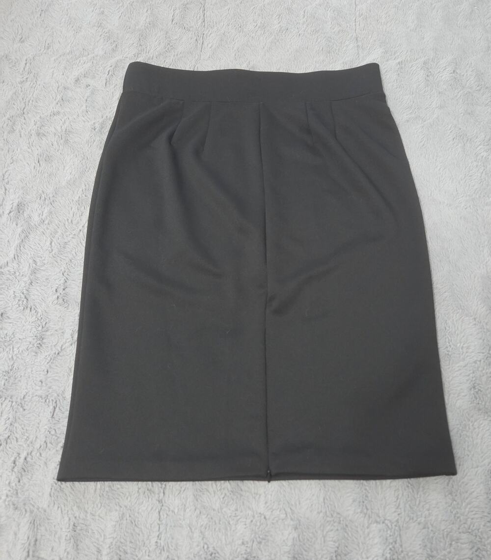 ELOQUI Womans Black Pencil Skirt Size 16